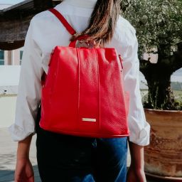 TL Bag Sac à dos en Cuir Souple Noir TL142138