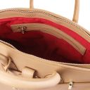 TL Bag Кожаная сумка с золотистой фурнитурой Champagne TL141529