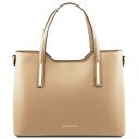 Olimpia Shopping Tasche aus Leder Champagne TL142347