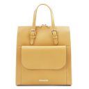 TL Bag Sac à dos Pour Femme en Cuir Jaune pastel TL142118