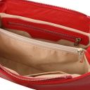 Elettra Borsa a Spalla in Pelle Morbida Rosso Lipstick TL142353