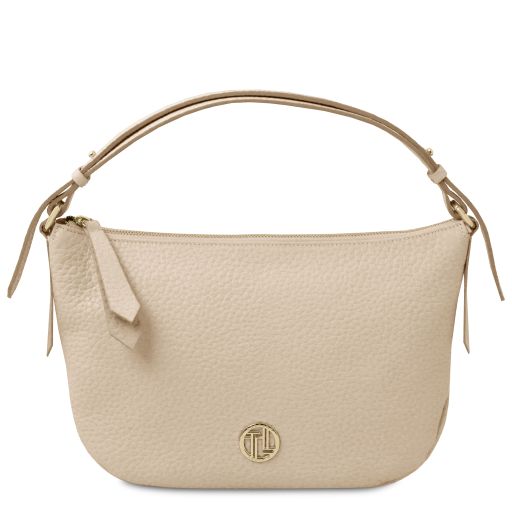 Margot Soft Leather Handbag Beige TL142386