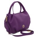 Nora Soft Leather Handbag Purple TL142372