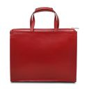 Palermo Saffiano Leather Briefcase 3 Compartments for Women Red TL141369