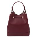 Minerva Sac Seau Pour Femme en Cuir Bordeaux TL142145