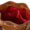 TL Bag Beuteltasche aus Leder Cognac TL142146