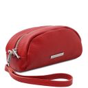 TL Bag Trousse in Pelle Morbida Rosso Lipstick TL142407