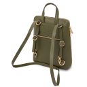 TL Bag Petite sac à dos en Cuir Pour Femme Vert Forêt TL142092