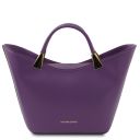 TL Bag Borsa a Mano in Pelle Viola TL142287