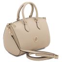 Layla Bauletto aus Leder Beige TL142399