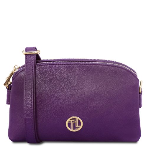 Lily Soft Leather Shoulder bag Purple TL142375