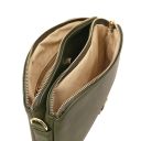 Lily Bolso en Piel Suave con Bandolera Verde Oscuro TL142375