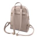 TL Bag Rucksack Tropfendesign aus Weichem Leder Hell Taupe TL142280