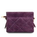 Eloise Suede Leather Shoulder bag Purple TL142400