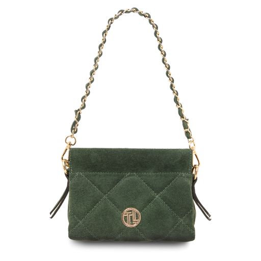 Forest green leather bag sale