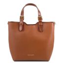 TL Bag Bolso Shopping en Piel Saffiano Cognac TL141696