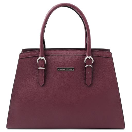 TL Bag Sac à Main en Cuir Bordeaux TL142147