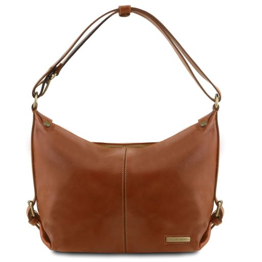 Sabrina Leather Hobo bag Honey TL40274