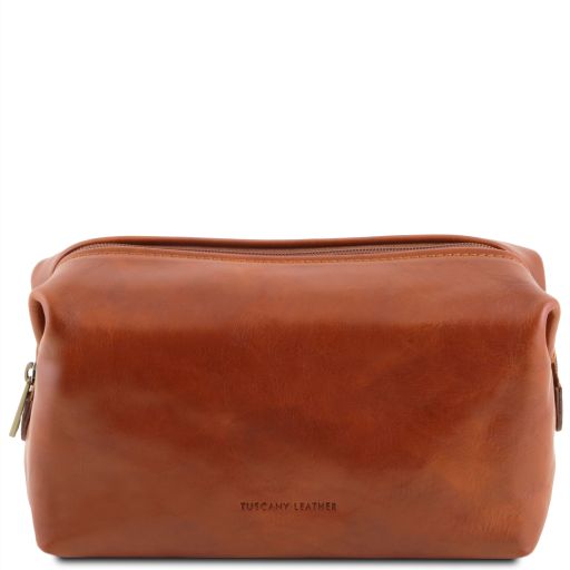 Smarty Leather Toiletry bag - Small Size Honey TL141220