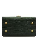 Atena Borsa a Mano in Pelle Stampa Cocco Verde Foresta TL142267