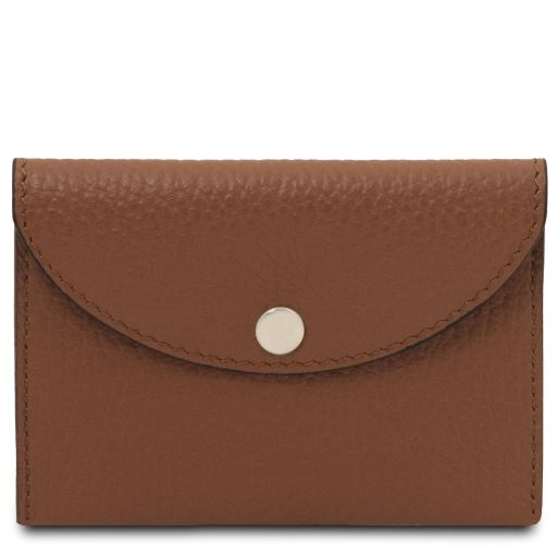 Porta Biglietti da Visita / Carte di Credito in Pelle Cognac TL142418