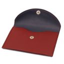 Leather Business Card / Credit Card Holder Red TL142417