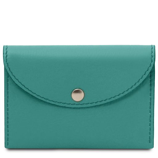 Visitenkarten-/ Kreditkarten Etui aus Leder Turquoise TL142417