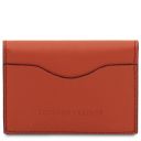 Leather Business Card / Credit Card Holder Orange TL142417