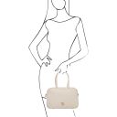 Vivian Handtasche aus Leder Beige TL142368