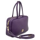 Vivian Leather Tote Purple TL142368