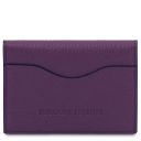 Leather Business Card / Credit Card Holder Purple TL142418