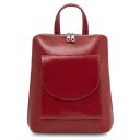 Paris Small Leather Backpack for Women Red TL142410