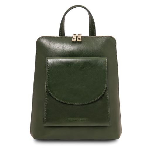 Paris Petite sac à dos en Cuir Pour Femme Vert TL142410