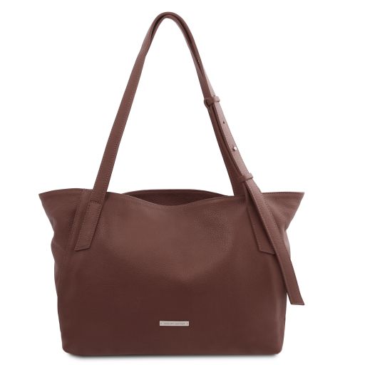 TL Bag Soft Leather Shopping bag Coffee TL142230