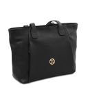 Blake Borsa al Hombro en Piel Suave Negro TL142411