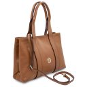 Callie Borsa al Hombro en Piel Suave Cognac TL142415