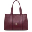 Callie Soft Leather Shoulder bag Bordeaux TL142415