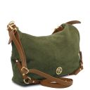 Sierra Sac à épaule en Cuir Suédé Vert Forêt TL142419