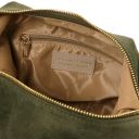 Sierra Sac à épaule en Cuir Suédé Vert Forêt TL142419