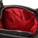 Nora Handtasche aus Weichem Geprägtem Leder Schwarz TL142412