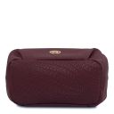 Nora Handtasche aus Weichem Geprägtem Leder Bordeaux TL142412