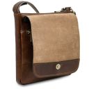 Jimmy Borsello da Uomo in Pelle con Tasca Frontale Marrone TL141407