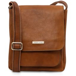 Jimmy Sac Pour Homme en Cuir Avec Poche Frontale Naturel TL141407