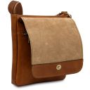 Jimmy Borsello da Uomo in Pelle con Tasca Frontale Naturale TL141407