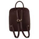 TL Bag Saffiano Leather Backpack for Women Coffee TL141631