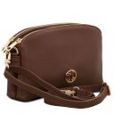 Lily Sac Bandoulière en Cuir Souple Café TL142375