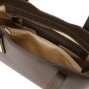 Olimpia Ledertasche aus Leder - Klein Kaffee TL141521