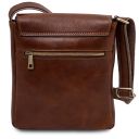 Jimmy Leather Crossbody bag for men With Front Pocket Black TL141407