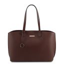 TL Bag Leather Shopping bag Coffee TL141828