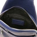Albert Riñonera en Piel Suave con Bandolera Azul oscuro TL142022
